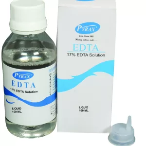 زجاجة تحتوى على 100 ملى من محلول الاديتا المخصص لمنع تجلط الدم و يستخدم فى المعامل و المختبرات الطبية EDTA